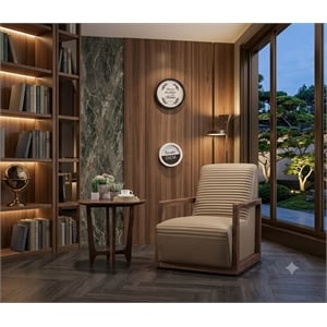 American Eagle EK-CH05-TAN Modern Chic Tan Genuine Leather Accent Chair