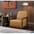 American Eagle EK-CH05-YO Modern Chic Yellow Leather Accent Chair