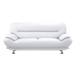 American Eagle AE709-W-SF Modern Contemporary White Faux Leather Sofa