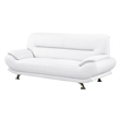American Eagle AE709-W-SF Modern Contemporary White Faux Leather Sofa