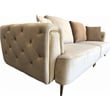 American Eagle AE-D832-CRM-4S Modern Chic Cream Fabric Extra Long Sofa