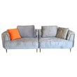 American Eagle AE-D832-GR-4S Modern Chic Gray Fabric Extra Long Sofa