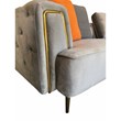 American Eagle AE-D832-GR-4S Modern Chic Gray Fabric Extra Long Sofa