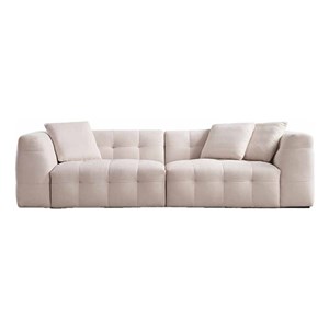 American Eagle AE-D838-IV Ivory Fabric Extra Long Sofa