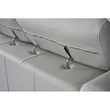 American Eagle EK012-LG-SF Modern Light Gray Italian Top Grain Leather Sofa