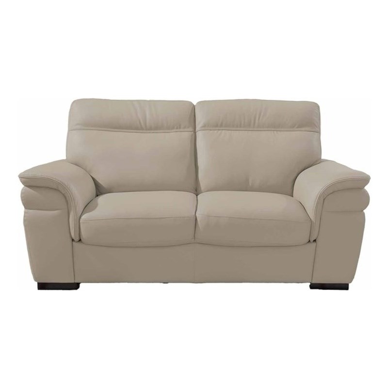 American Eagle EK020-LG-LS Light Gray Italian Top Grain Leather Loveseat