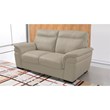 American Eagle EK020-LG-LS Light Gray Italian Top Grain Leather Loveseat