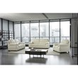American Eagle EK041-IV-SF Ivory Italian Top Grain Leather Sofa