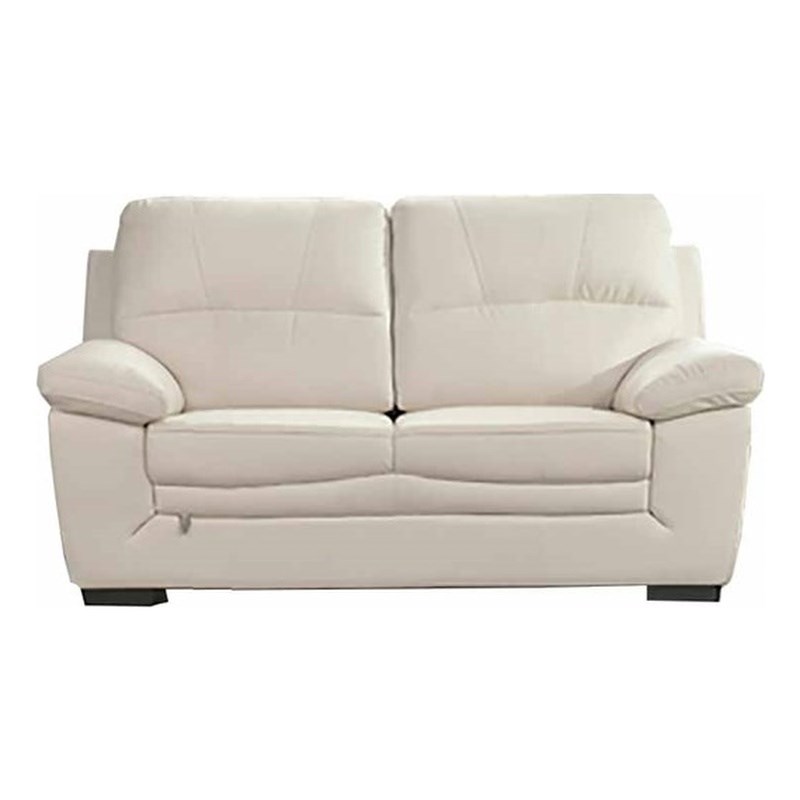 American Eagle EK045-IV-LS Ivory Italian Top Grain Leather Loveseat