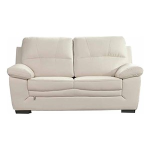 American Eagle EK045-IV-LS Ivory Italian Top Grain Leather Loveseat