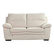 American Eagle EK045-IV-LS Ivory Italian Top Grain Leather Loveseat