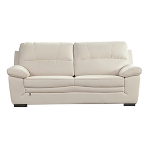 American Eagle EK045-IV-SF Ivory Italian Top Grain Leather Sofa