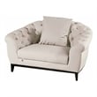 American Eagle EK093-LG-CHR Modern Light Gray Italian Top Grain Leather Chair