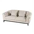 American Eagle EK093-LG-SF Modern Chic Light Gray Italian Top Grain Leather Sofa
