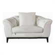 American Eagle EK093-W-CHR Modern Chic White Italian Top Grain Leather Chair