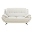 American Eagle EK9600-IV-LS Modern Contemporary Ivory Genuine Leather Loveseat
