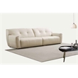 American Eagle EK-D840 Modern Ivory Italian Top Grain Leather Extra Long Sofa
