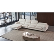 American Eagle EK-L030R-W White Italian Top Grain Leather Sectional Sofa Set