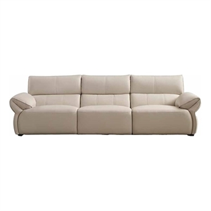 American Eagle EK-D833-IV-4S Ivory Italian Top Grain Leather Extra Long Sofa