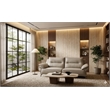 American Eagle EK-D836-LG-SF Modern Light Gray Italian Top Grain Leather Sofa