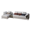 American Eagle AE-L8013R-LG Light Gray Fabric Sectional Sofa Console Table Set