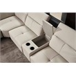 American Eagle EK-L095M-LG   Light Gray  Top Grain Leather Sectioanl Sofa Set