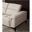 American Eagle EK-L095M-LG   Light Gray  Top Grain Leather Sectioanl Sofa Set