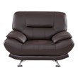 American Eagle EK-B118 Modern  Dark Chocolate Brown Genuine Leather Chair