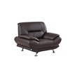 American Eagle EK-B118 Modern  Dark Chocolate Brown Genuine Leather Chair