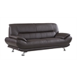 American Eagle EK-B118 Modern Dark Chocolate Brown Genuine Leather Sofa