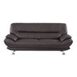 American Eagle EK-B118 Modern Dark Chocolate Brown Genuine Leather Sofa