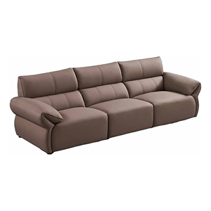 American Eagle EK-D833-DT-4S Dark Tan Italian Top Grain Leather Extra Long Sofa