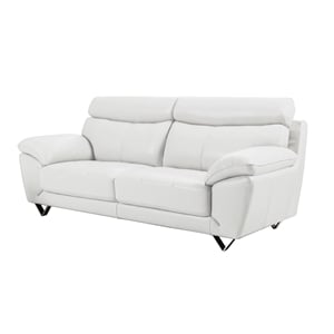 EK078 White Color With Italian Leather Sofa