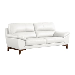 EK080 White Color With Italian Leather Sofa