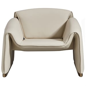 American Eagle Design EK-Y1011-PG Contemporary Chic Pinkish Gray Leather Accent Chair