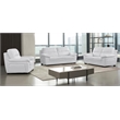 American Eagle EK045-W-SF White Italian Leather Sofa