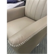 EK-CH538 Dark Tan Genuine Leather Swivel Chair