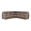 EK-LH185 Dark Gray Top-grain Cow Hide Electric Modular Recliner Sectional