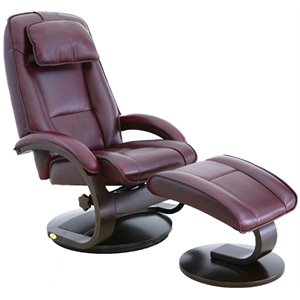 relax-r brampton leather recliner and ottoman