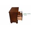 Baltimore Wood Nightstand with Hidden Jewelry Drawer in Dark Walnut