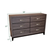 Sierra Queen 4-PC Contemporary Bedroom Set Made with Wood in Gray