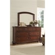 Baltimore Seven Drawers Dresser Made with Wood in Dark Walnut