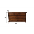 Baltimore Queen 4 Piece Bedroom Set Made With Wood in Dark Walnut
