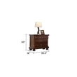 Baltimore Queen 4 Piece Bedroom Set Made With Wood in Dark Walnut