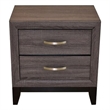 Sierra Contemporary Night stand Made with Wood in Gray