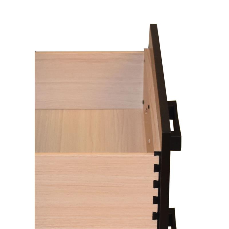 Sierra Contemporary Chest Made with Wood in Gray Color