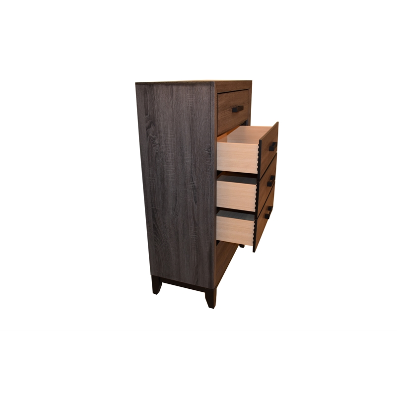 Sierra Contemporary Chest Made with Wood in Gray Color