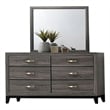 Sierra Contemporary Dresser Made with Wood in Gray Color