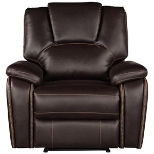 hong kong power reclining chair made with faux leather