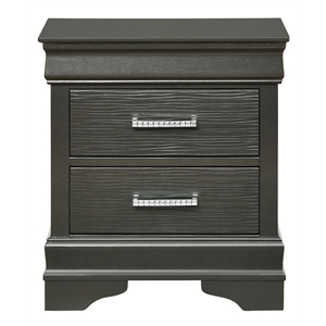 modern brooklyn nightstand made with wood in gray
